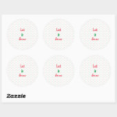 stickers de flacons de neige de Noël (Feuille)