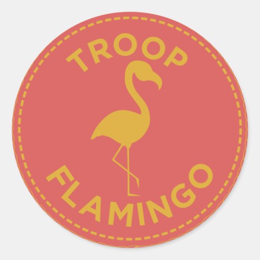 Stickers de Flamant rose de Troop IGGPPCamp (Devant)