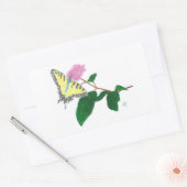 Stickers de fleurs à queue jaune Swallowtail (Enveloppe)