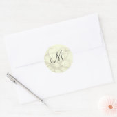 Stickers de fleurs croisées monogrammes (Enveloppe)
