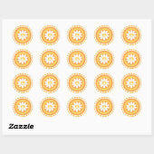 Stickers de fleurs de paix (Feuille)