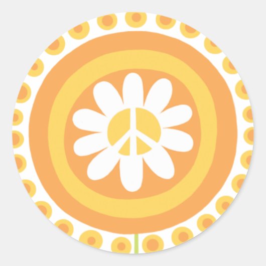 Stickers de fleurs de paix (Devant)