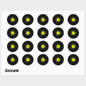 Stickers de fleurs sauvages de la barbe de chèvre (Feuille)