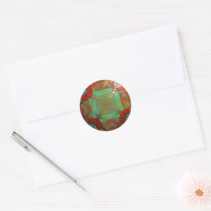 Stickers de fusion chromatique rouge et vert