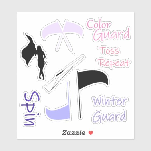 Stickers de garde couleur (Feuille)