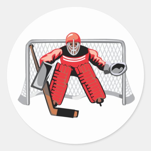 Stickers de gardien de but de hockey sur glace (Devant)