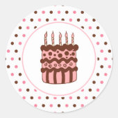 Stickers de gâteau d'anniversaire (Devant)