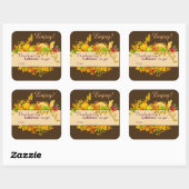 Stickers de gauche Thanksgiving Dé (Feuille)