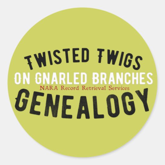Stickers de généalogie Twisted Twigs (Devant)