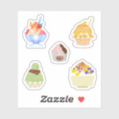 Stickers de glace rasée (Feuille)