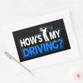 Stickers de golf amusant - Comment est ma conduite (Enveloppe)