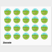 Stickers de golf rétro (Feuille)