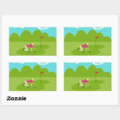Stickers de golf rétro (Feuille)