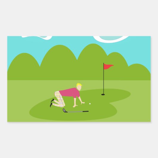 Stickers de golf rétro (Devant)