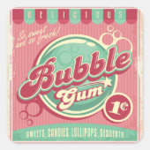 Stickers de gomme à bulles (Devant)