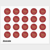 Stickers de graduation couleur modifiable de la ga (Feuille)