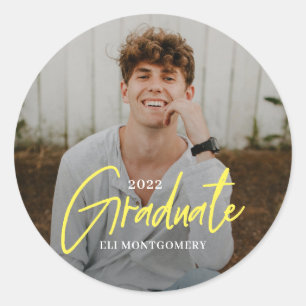 Stickers de graduation couleur Word peint modifiab