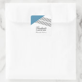 Stickers de graduation géométrique bleu (Sac)