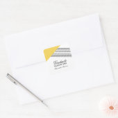 Stickers de graduation géométrique jaune (Enveloppe)