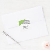 Stickers de graduation géométrique verte (Enveloppe)