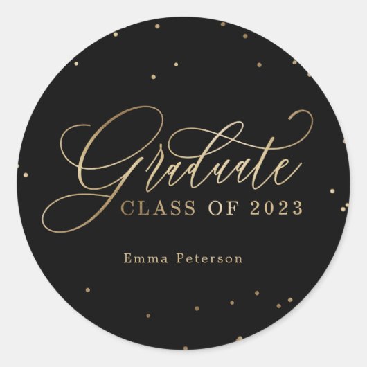 Stickers de graduation ou sceaux d'enveloppes (Devant)