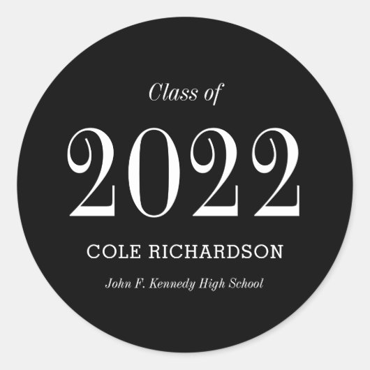 Stickers de graduation ou scellés d'enveloppes à t (Devant)