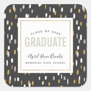 Stickers de graduation personnalisée Shimmer