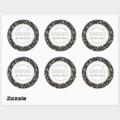 Stickers de graduation personnalisée Shimmer (Feuille)