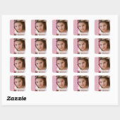 stickers de graduation photo zig zag en chevron ro (Feuille)