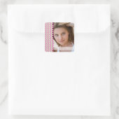 stickers de graduation photo zig zag en chevron ro (Sac)