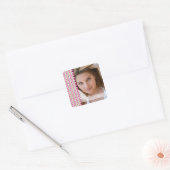 stickers de graduation photo zig zag en chevron ro (Enveloppe)