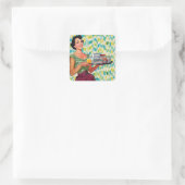 Stickers de graphisme antique Retro Fifties Femme (Sac)