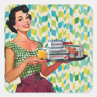 Stickers de graphisme antique Retro Fifties Femme