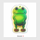 Stickers de grenouille adorables pour chaque occas (Feuille)