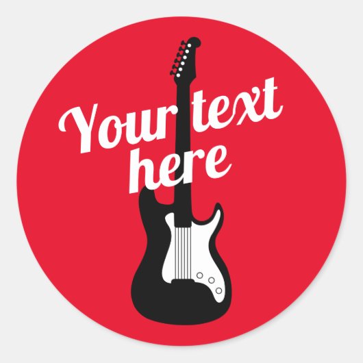 stickers de guitare électrique sur mesure pour gui (Devant)