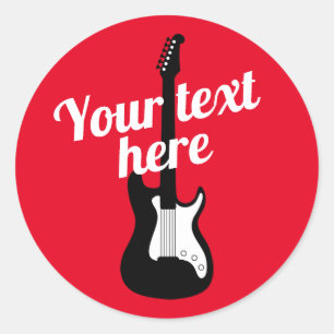 stickers de guitare électrique sur mesure pour gui