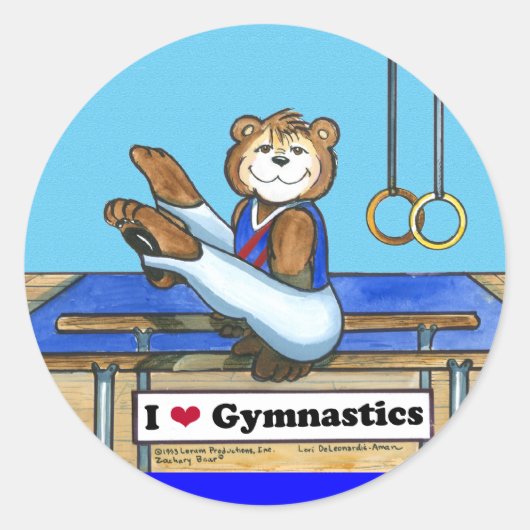 Stickers de gymnaste masculin (Devant)