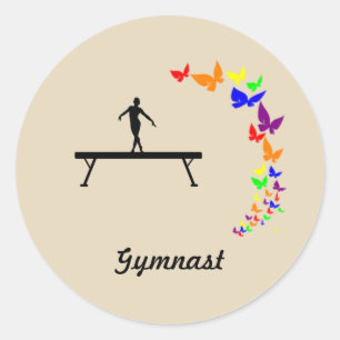 Stickers de gymnaste papillon
