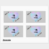 Stickers de gymnastique rectangle Queen of the Bea (Feuille)