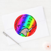 Stickers de hérisson arc-en-ciel mignon (Enveloppe)