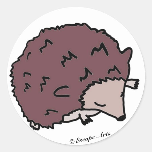 Stickers de hérisson mignon (Devant)