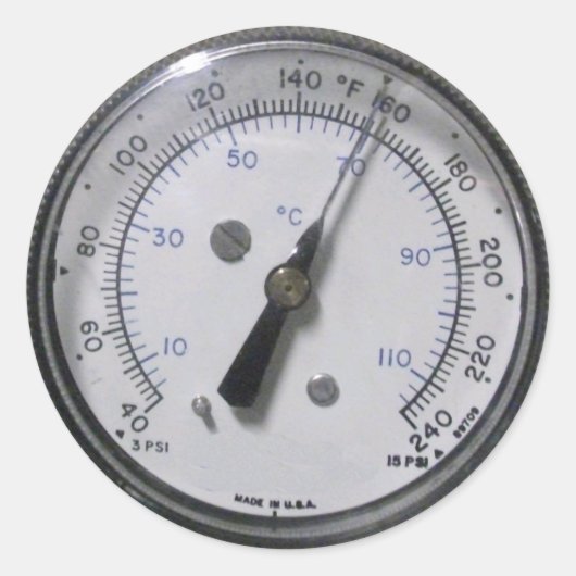 Stickers de jauge de pression (Devant)