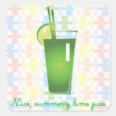 Stickers de jus de citron vert (Devant)