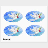 Stickers de la colombe de Noël (Feuille)