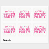 Stickers de la fête de la mariée rose Bachelorette (Feuille)