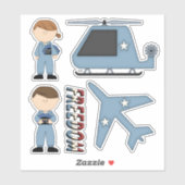 Stickers de la Force aérienne (Feuille)