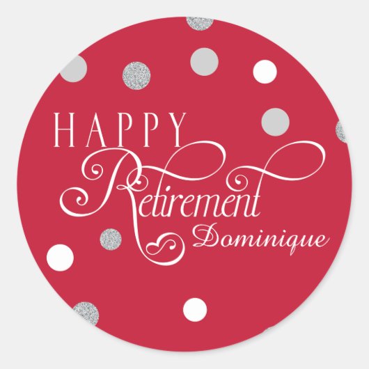 Stickers de la partie de retraite moderne (Devant)