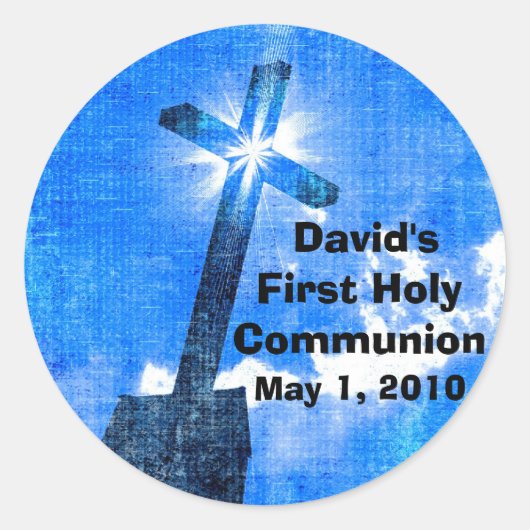 Stickers de la première sainte communion de David (Devant)