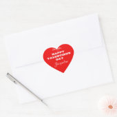 Stickers de la Saint-Valentin Rouge personnalisez (Enveloppe)