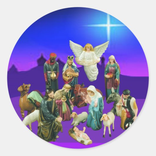 Stickers de la scène nationale de Noël (Devant)